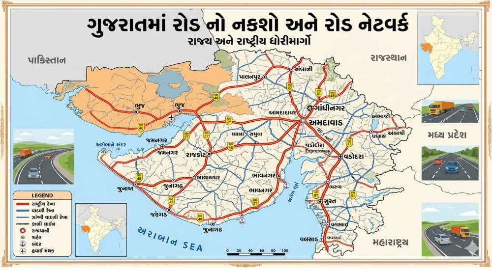 Gujarat Road Map