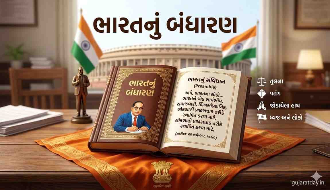 ભારતનું બંધારણ વિશે માહિતી (Bharat Nu Bandharan In Gujarati)