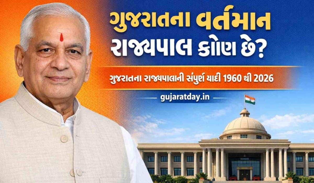 ગુજરાતના વર્તમાન રાજ્યપાલ નું નામ Gujarat Na Rajypal List 2026