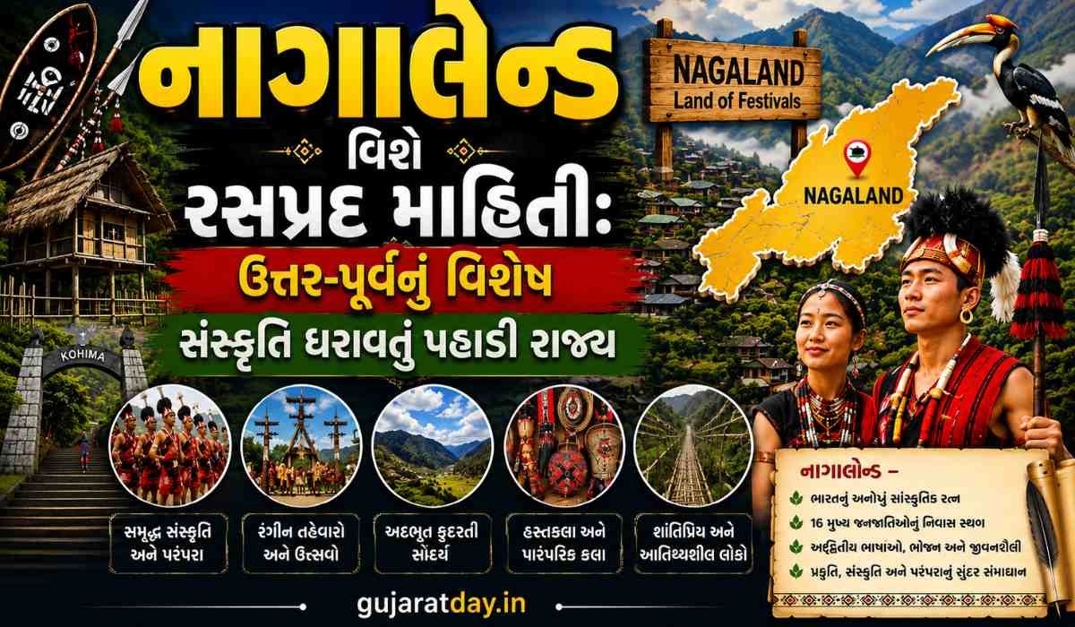નાગાલેન્ડ વિશે રસપ્રદ માહિતી ઉત્તર-પૂર્વનું વિશેષ સંસ્કૃતિ ધરાવતું પહાડી રાજ્ય